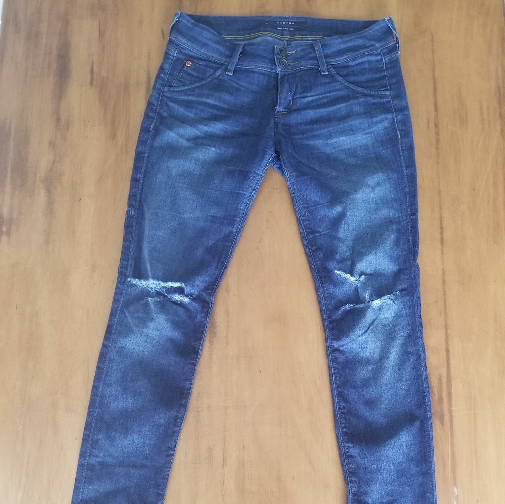 Hudson distressed jeggings